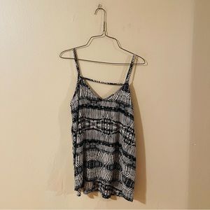 Neutral and Black Printed Cami